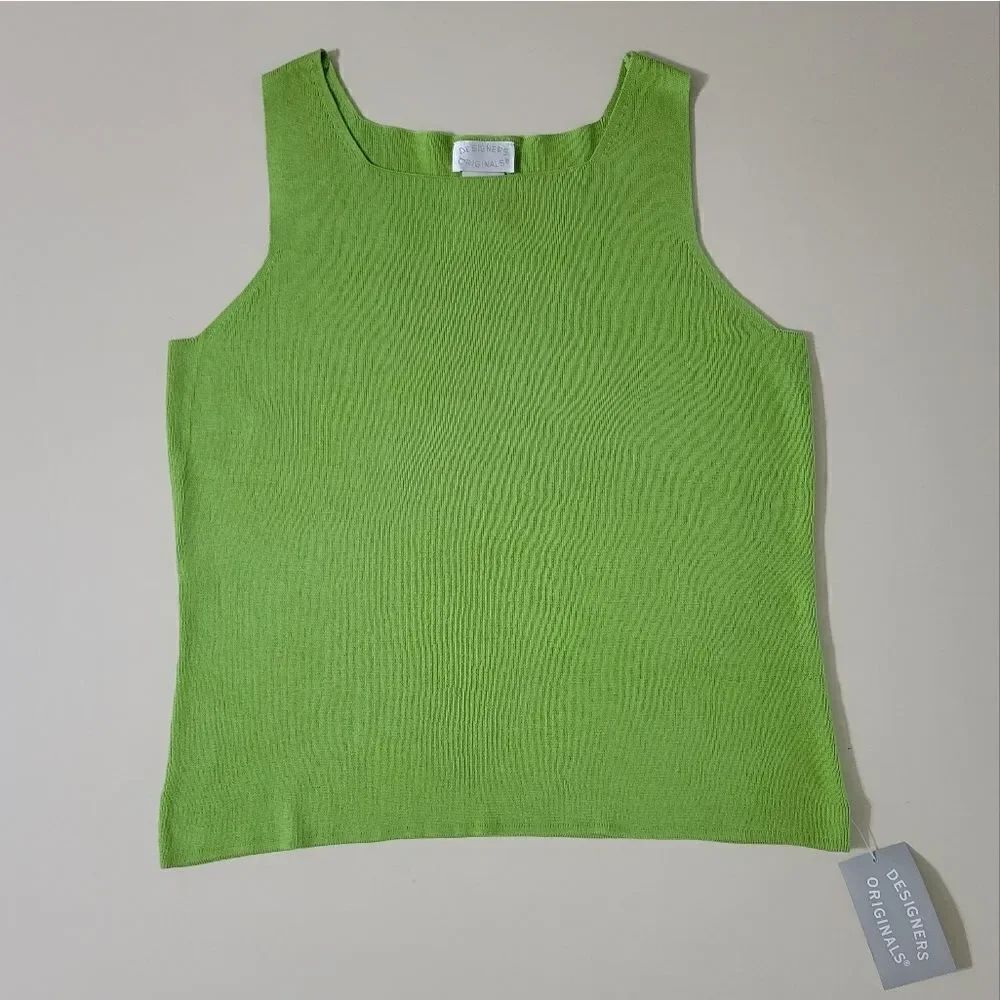 Designers Originals Women's Spearmint Green Sweater Tank Top